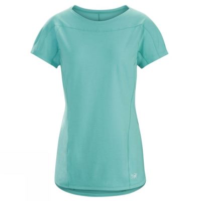 Camisa Arc'teryx Taema Crew Manga Corta Mujer - Verde - Chile DEY512368